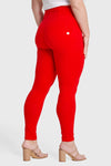 WR.UP® Curvy Fashion - Zip High Waisted - Full Length - Red 2