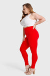 WR.UP® Curvy Fashion - Zip High Waisted - Full Length - Red 7