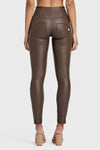 WR.UP® Faux Leather - High Waisted - Full Length - Chocolate 7