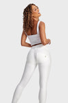 WR.UP® Faux Leather - High Waisted - Full Length - White 5