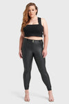 WR.UP® Curvy Faux Leather - High Waisted - Full Length  - Black 7
