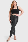 WR.UP® Curvy Faux Leather - High Waisted - Full Length  - Black 6