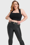 WR.UP® Curvy Faux Leather - High Waisted - 7/8 Length - Black 6