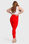 WR.UP® Curvy Fashion - Zip High Waisted - 7/8 Length - Red 7