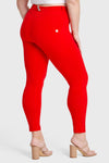 WR.UP® Curvy Fashion - High Waisted - Full Length - Red 2