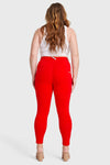 WR.UP® Curvy Fashion - High Waisted - 7/8 Length - Red 7