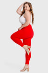 WR.UP® Curvy Fashion - High Waisted - 7/8 Length - Red 9