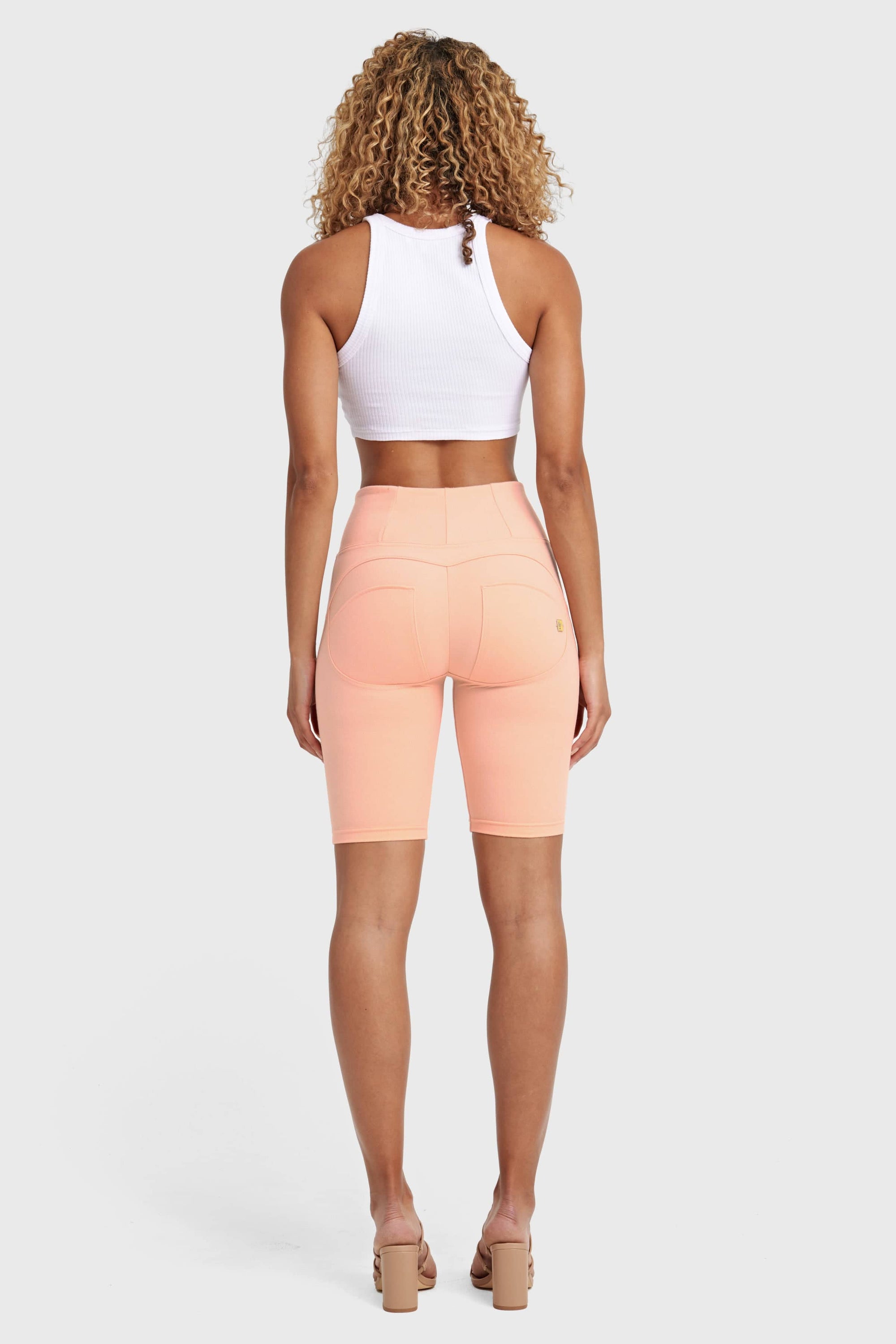 WR.UP® Drill Limited Edition - High Waisted - Biker Shorts - Peach 5
