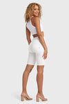 WR.UP® Drill Limited Edition - High Waisted - Biker Shorts - White 5