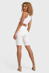 WR.UP® Drill Limited Edition - High Waisted - Biker Shorts - White 4