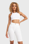 WR.UP® Drill Limited Edition - High Waisted - Biker Shorts - White 2