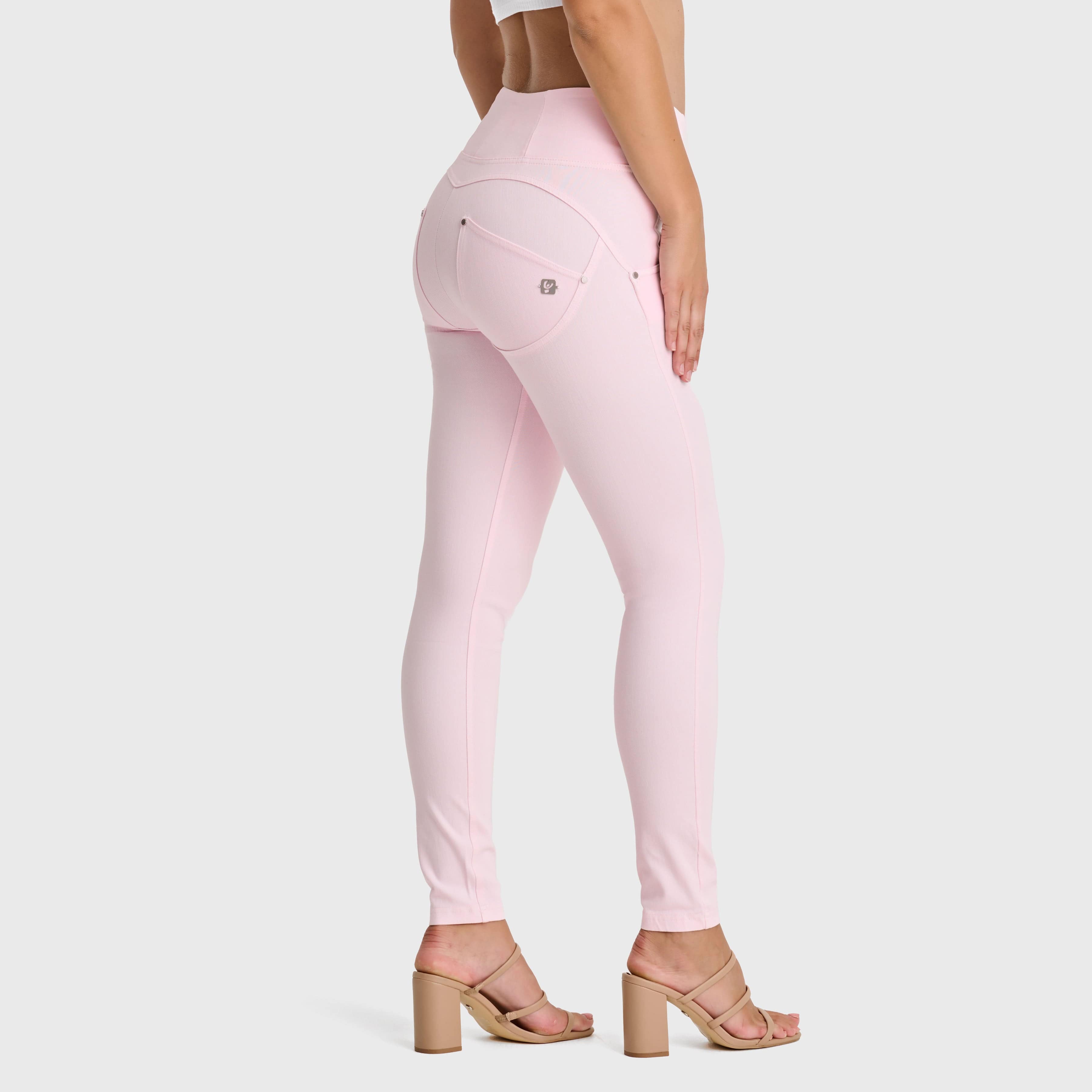 WR.UP® Snug Jeans - High Waisted - Full Length - Baby Pink 1