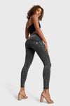 WR.UP® SNUG Jeans - High Waisted - Full Length - Washed Black + Black Stitching 7