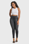WR.UP® Snug Curvy Jeans - High Waisted - Full Length - Black + Black Stitching 3