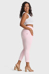 WR.UP® SNUG Curvy Jeans - High Waisted - 7/8 Length - Baby Pink 4