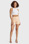 WR.UP® SNUG Jeans - 3 Button High Waisted - Shorts - Beige 5
