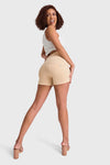 WR.UP® SNUG Jeans - 3 Button High Waisted - Shorts - Beige 1