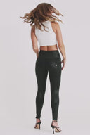 WRUP Denim Limited Edition - High Waisted - Full Length - Coated Black + Black Stitching